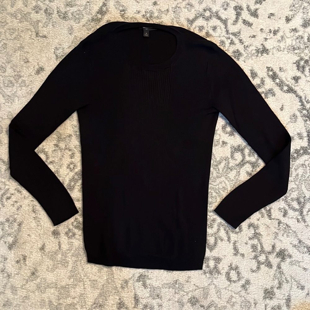 Banana Republic Long Sleeve Ribbed Black Sweater - Size S!